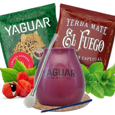 Zestaw do yerba mate Tykwa Bombilla + 2x50g