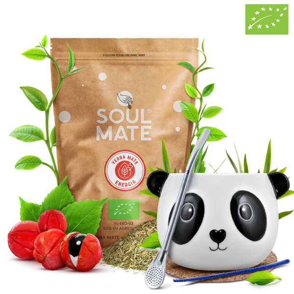Zestaw Yerba Mate Soul Mate Energia 500g Tykwa + Bombilla