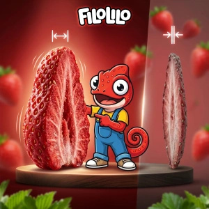 FiloLilo – Truskawka liofilizowana (plastry) 20 g