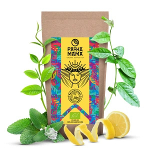 Zestaw Guayusa Pachamama Menta Limon 100g akcesoria