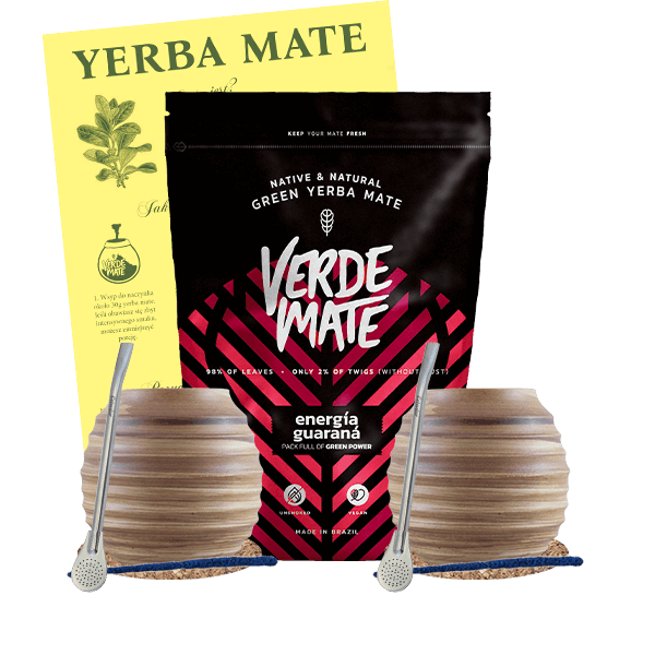 Zestaw dla dwojga z Verde Mate Energia Guarana 0,5kg