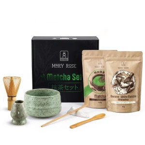 Zestaw prezentowy do kolorowego Matcha Latte: Matcha + White Matcha + akcesoria