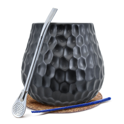 Zestaw Tykwa + Bombilla 19cm  do Yerba Mate