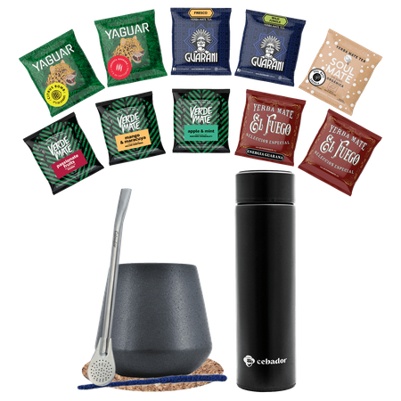 Zestaw Yerba Mate na start 10x50g Termos 500g