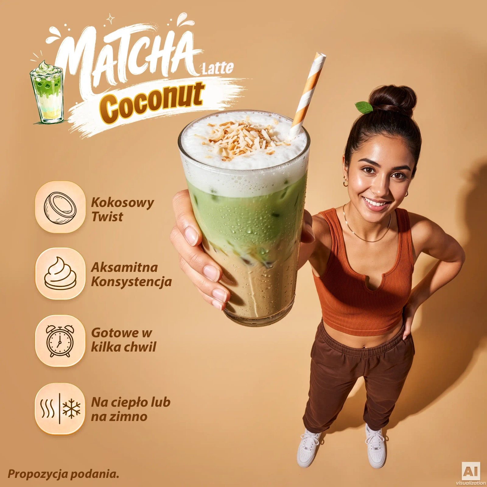 Mary Rose – Coconut Matcha Latte