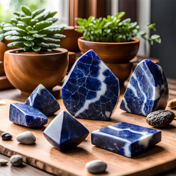 Zestaw naturalnych kamieni i kryształów - ezoteryka, joga, medytacja 7 szt. i kadzidzło