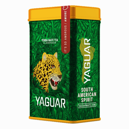 Yerbera – Puszka z Yaguar Amore 0,5kg – brazylijska yerba mate z owocami i ziołami  