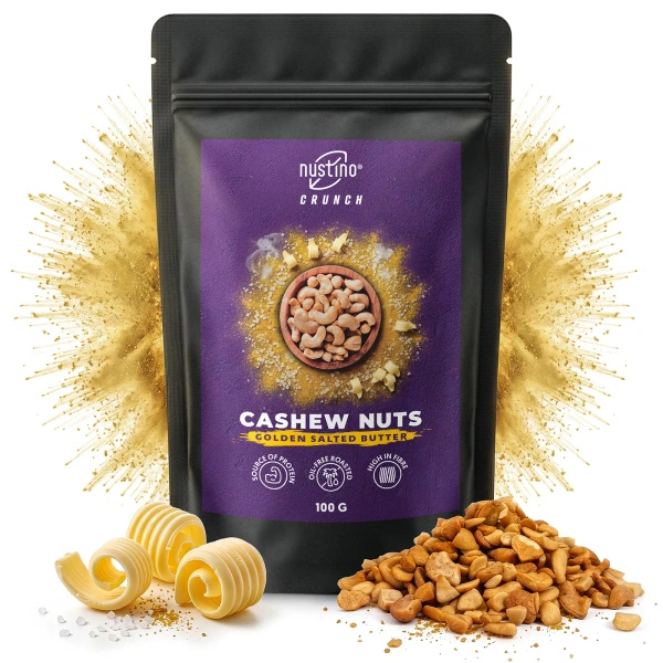 Nustino Crunch – prażone orzechy nerkowca – Golden Salted Butter 100 g