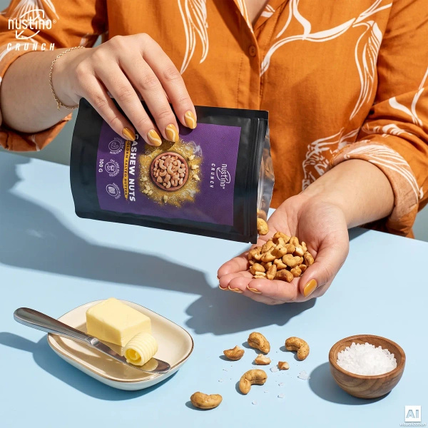 Nustino Crunch – prażone orzechy nerkowca – Golden Salted Butter 100 g