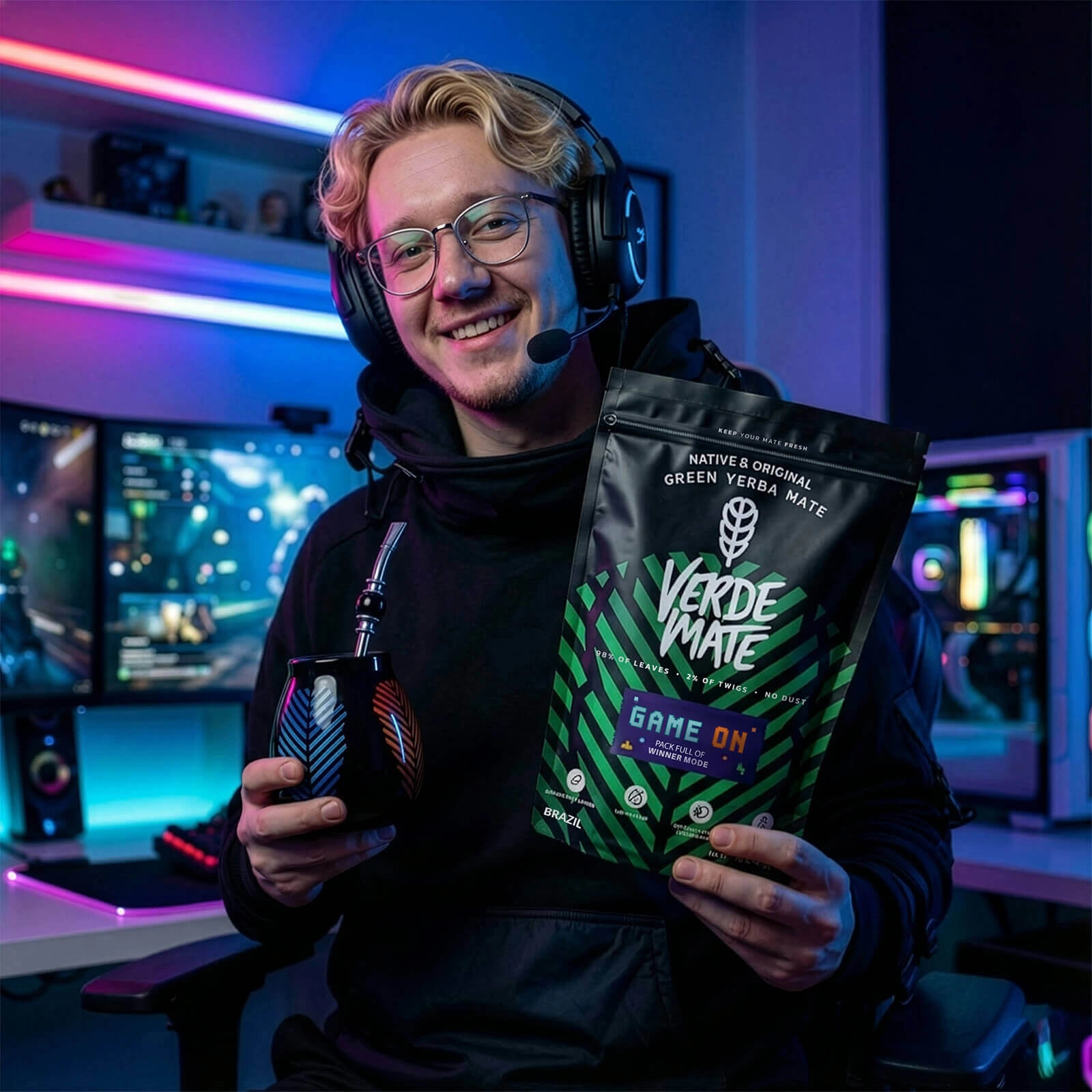 Zestaw gamingowy yerba mate