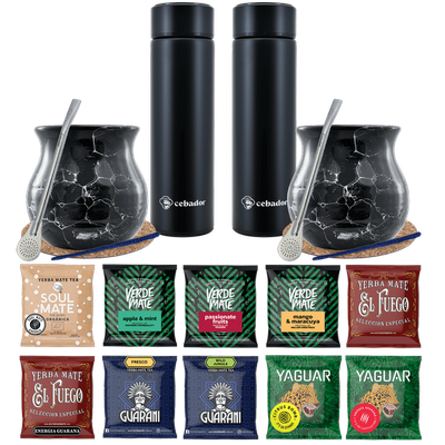 Zestaw Yerba Mate Termos bombilla dla dwojga 500g