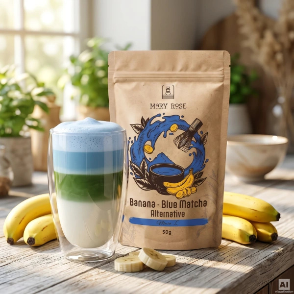 Mary Rose – Blue Matcha Alternative – Banan (w proszku) 50 g