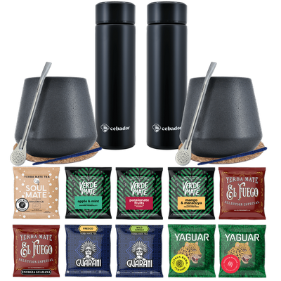 Zestaw Yerba Mate Termos bombilla dla dwojga 500g