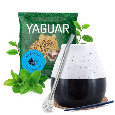 Zestaw yerba mate Yaguar 50g + tykwa Caballo