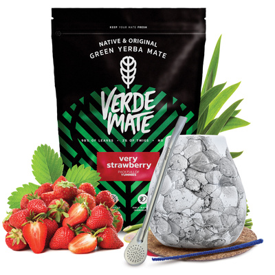 Zestaw Yerba Mate Verde Mate 500g 0,5kg Matero + Bombilla