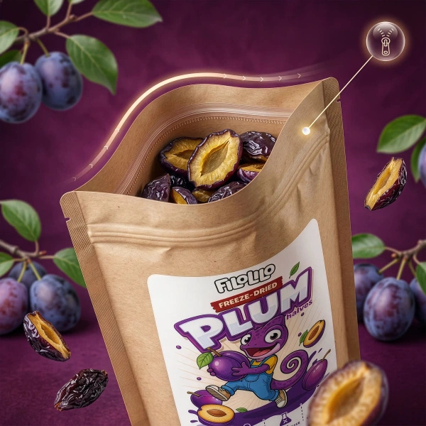 FiloLilo – Śliwka liofilizowana (połówki) 100 g