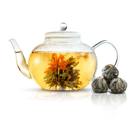 Mary Rose - Zestaw herbat na prezent + dzbanek z zaparzaczem
