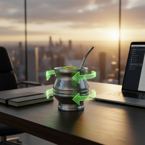 TermoColador – naczynko termiczne do yerba mate – 190 ml (srebrne)