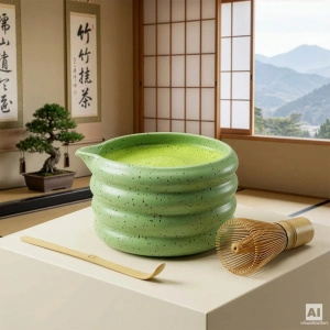 Zestaw do parzenia herbaty matcha: matcha 100g + akcesoria