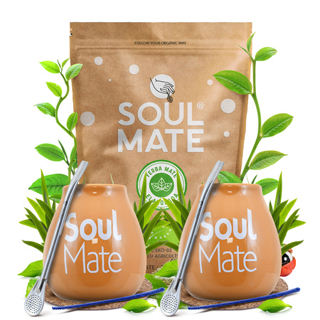 Zestaw Startowy dla dwojga Yerba Mate Soul Mate Organica 500g