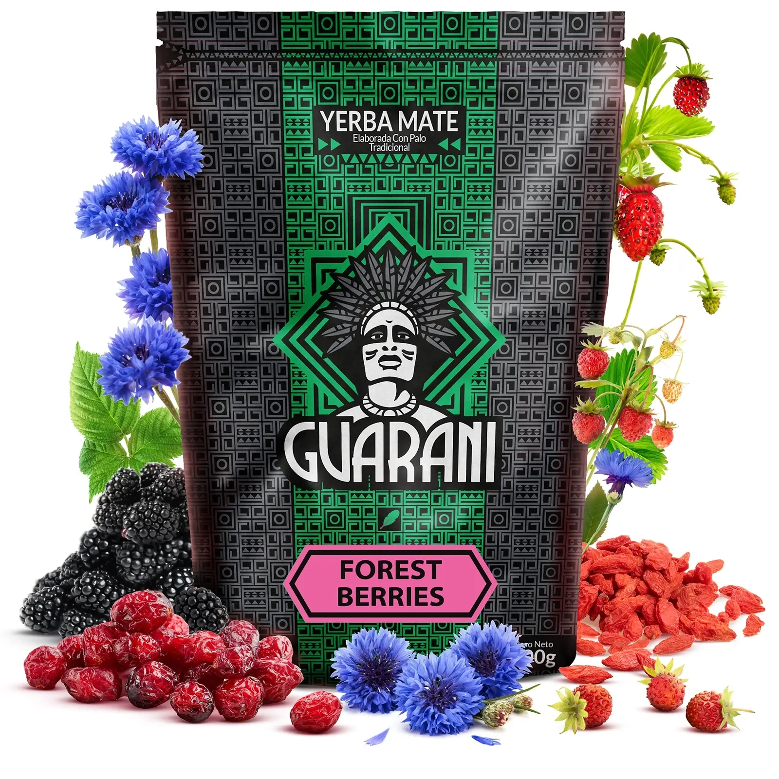 Yerba Mate Guarani Forest Berries - w opakowaniu
