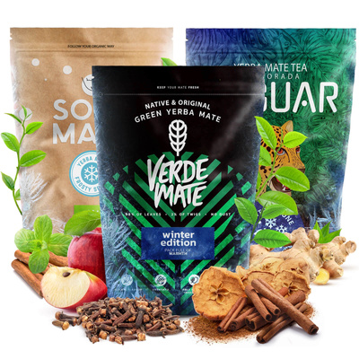 Zestaw Yerba Mate zimowe zima 3x500g 1,5kg