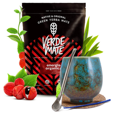 Zestaw Yerba Mate Verde Mate 400g 0,4kg Matero + Bombilla