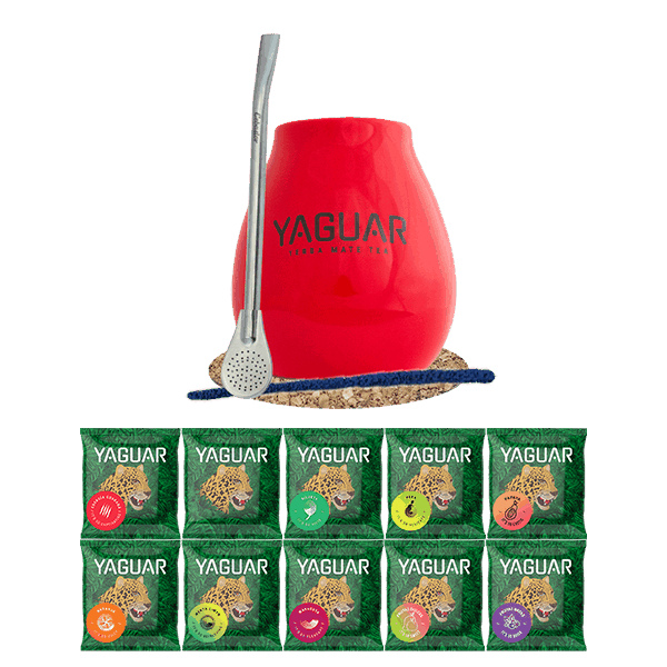 Zestaw Yerba Mate Yaguar 500g Tykwa Bombilla 10x50