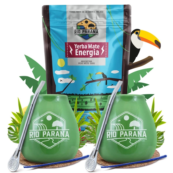 Zestaw Startowy dla dwojga Yerba Mate Rio Parana 500g