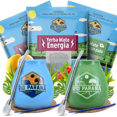 Zestaw Yerba Mate Rio Parana DLA DWOJGA Matero Bombilla