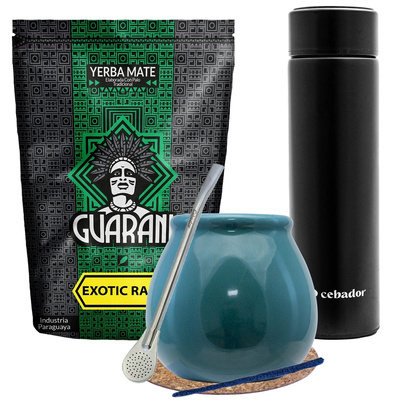 Zestaw Yerba Mate Guarani Exotic 500g + Termos