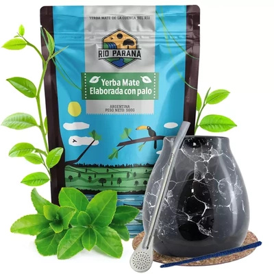 Zestaw Yerba Mate Rio Parana Tykwa Bombilla 500g