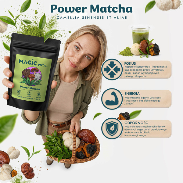 Magic Pwdr – Power Matcha – Energy & Focus Blend 30 g