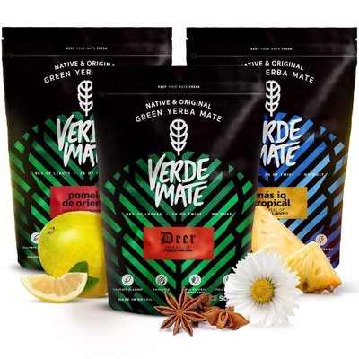 Zestaw yerba mate Verde Mate Green Mas IQ 3x500 1,5kg