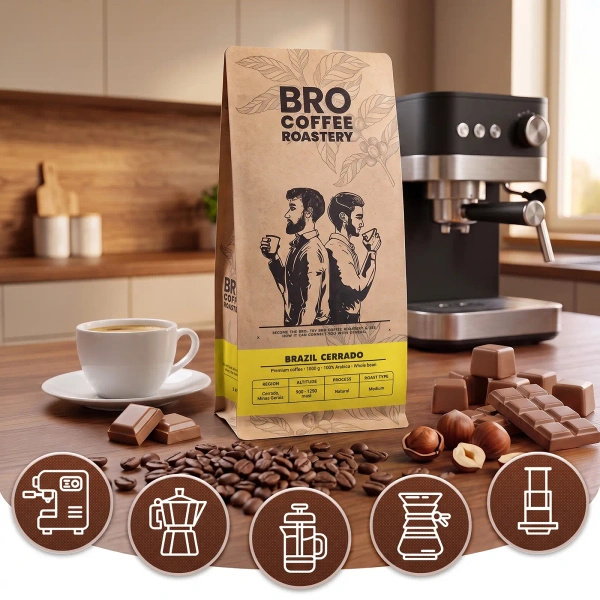 Zestaw kawa Bro Coffee Roastery Brazil Samba + Brazil Guaxupe + Brazil Cerrado 3x1kg (3kg)