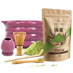 Zestaw do parzenia herbaty matcha: matcha 100g + akcesoria