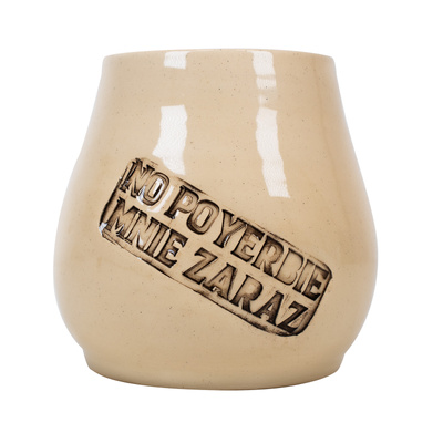 Matero Ceramiczne "No poyerbie mnie zaraz" 350 ml – seria Crater