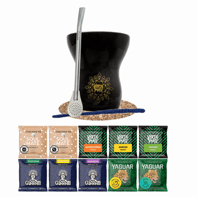 Zestaw Yerba Mate 500g Tykwa Bombilla 10x50g