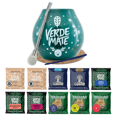 Zestaw Yerba Mate 10x50g Tykwa zimowa Bombilla