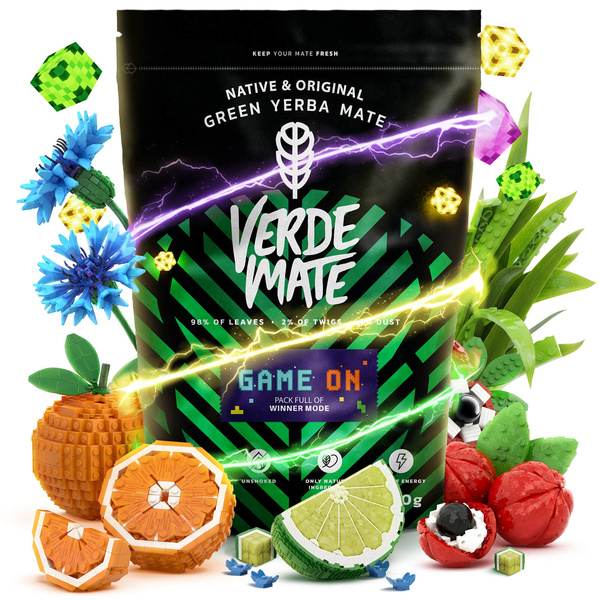 Zestaw gamingowy Yerba Mate: Verde Mate Game On 400g 0,4kg + Matero + Bombilla – PoYerbani x Revo