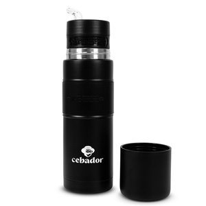Yerbomos XL ALL IN ONE - 750 ml - Matero, termos i bombilla w jednym (czarny)