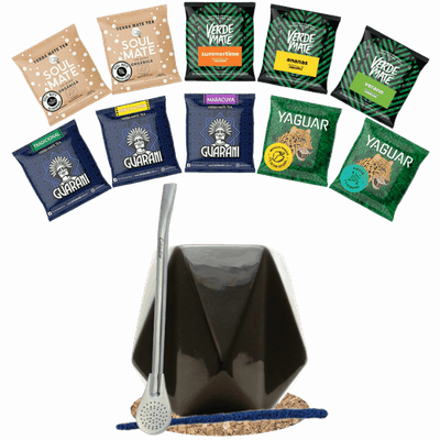 Zestaw startowy Yerba Mate Tykwa Diamante 10x50g