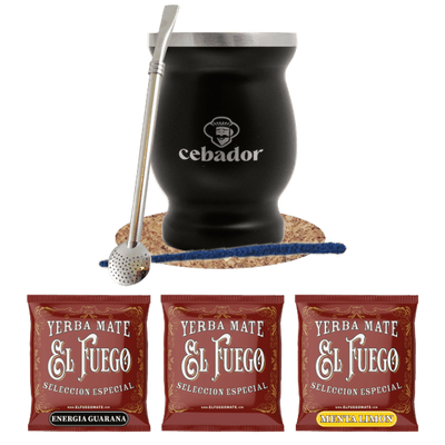 Zestaw Yerba Mate 3x50g TermoLid Cebador 150g