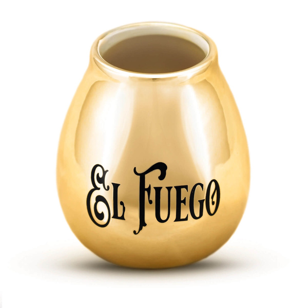 Zestaw Yerba Mate: El Fuego Elaborada 1kg + Matero + Bombilla
