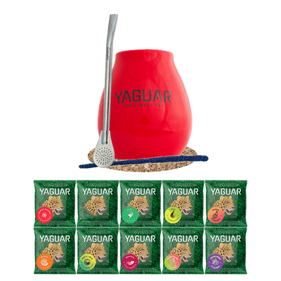 Zestaw Yerba Mate Yaguar 500g Tykwa Bombilla 10x50