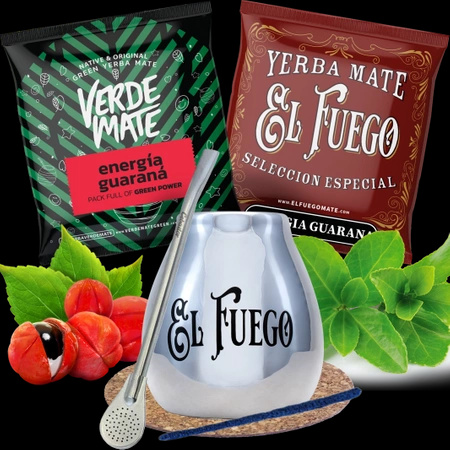 Zestaw Yerba Mate Guarana Tykwa Bombilla NA START