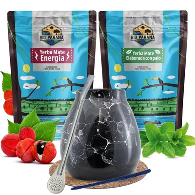 Zestaw Yerba Mate Rio Parana Energia Elaborada 1kg