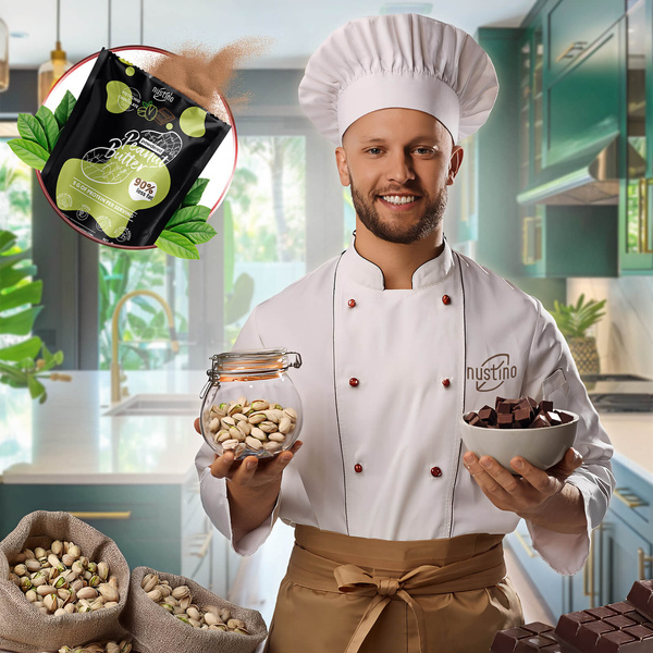 Zestaw masło orzechowe w proszku Nustino: różne smaki 3x400g