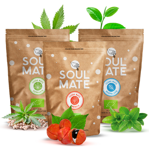 Yerba Mate Soul Mate zestaw 1,5KG 1500g organiczna