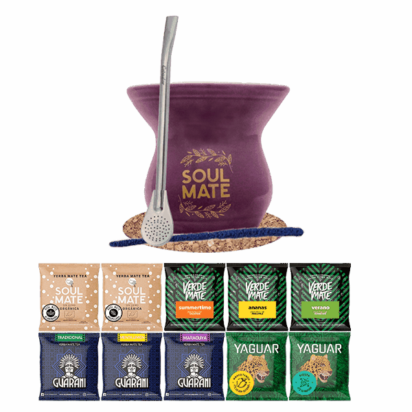 Zestaw startowy Yerba Mate Tykwa Bombilla 10x50g